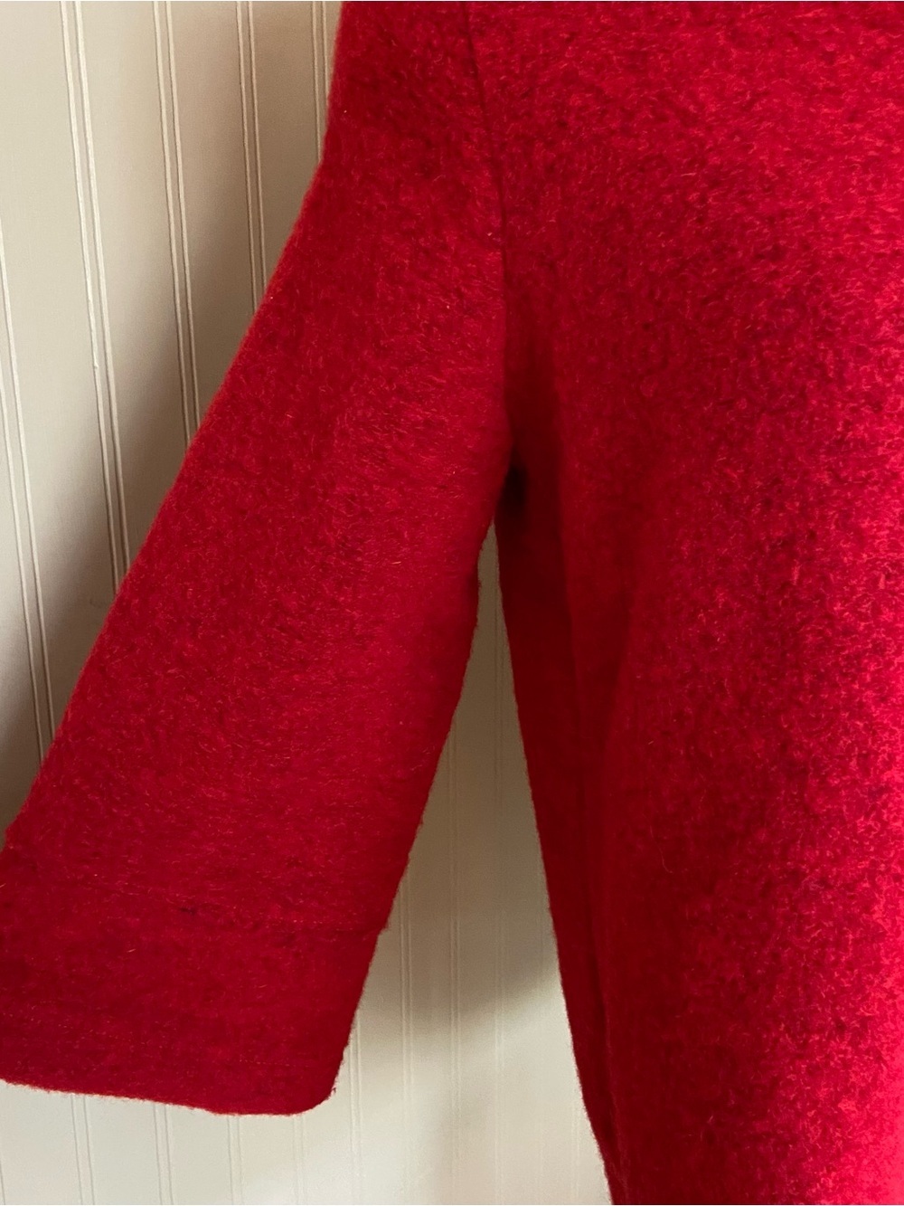 Marisa & Marie Made in Italy Red Wool Jacker Women’s Size Small - Picture 3 of 8